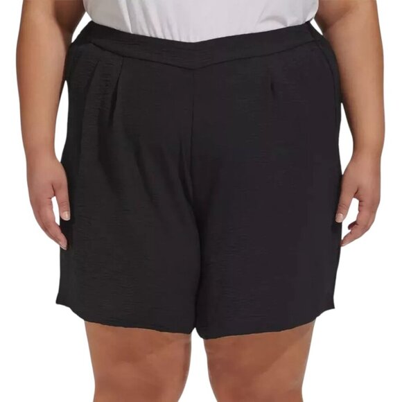 NEW Margaritaville Crinkle Pull On Shorts | Black - Picture 1 of 7